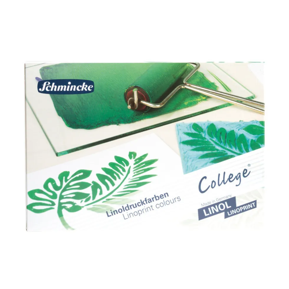 Zestaw farb do linorytu College Linoprint - Schmincke - 5 x 75 ml