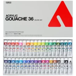 Zestaw farb gwaszy Acryla Gouache - Holbein - 36 kolorów x 20 ml