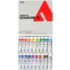 Zestaw farb gwaszy Acryla Gouache - Holbein - 18 kolorów x 20 ml