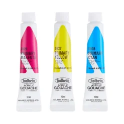 Zestaw farb gwaszy Acryla Gouache Primary Colors - Holbein - 3 kolory x 12 ml