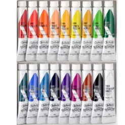 Zestaw farb gwaszy Acryla Gouache School Set - Holbein - 18 kolorów x 12 ml