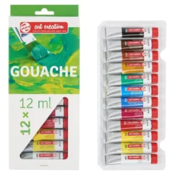 Zestaw farb gwaszy - Talens Art Creation - 12 kolorów x 12 ml