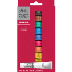 Zestaw farb gwaszy - Winsor & Newton - 10 kolorów x 12 ml