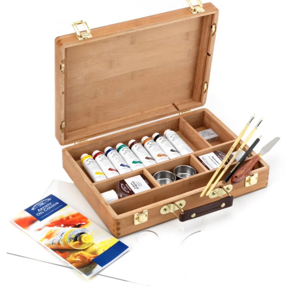 Zestaw farb olejnych Artists' Oil Colour Bamboo Box - Winsor & Newton