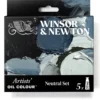 Zestaw farb olejnych Artists' Oil Colour Neutral - Winsor & Newton - 5 x 37 ml