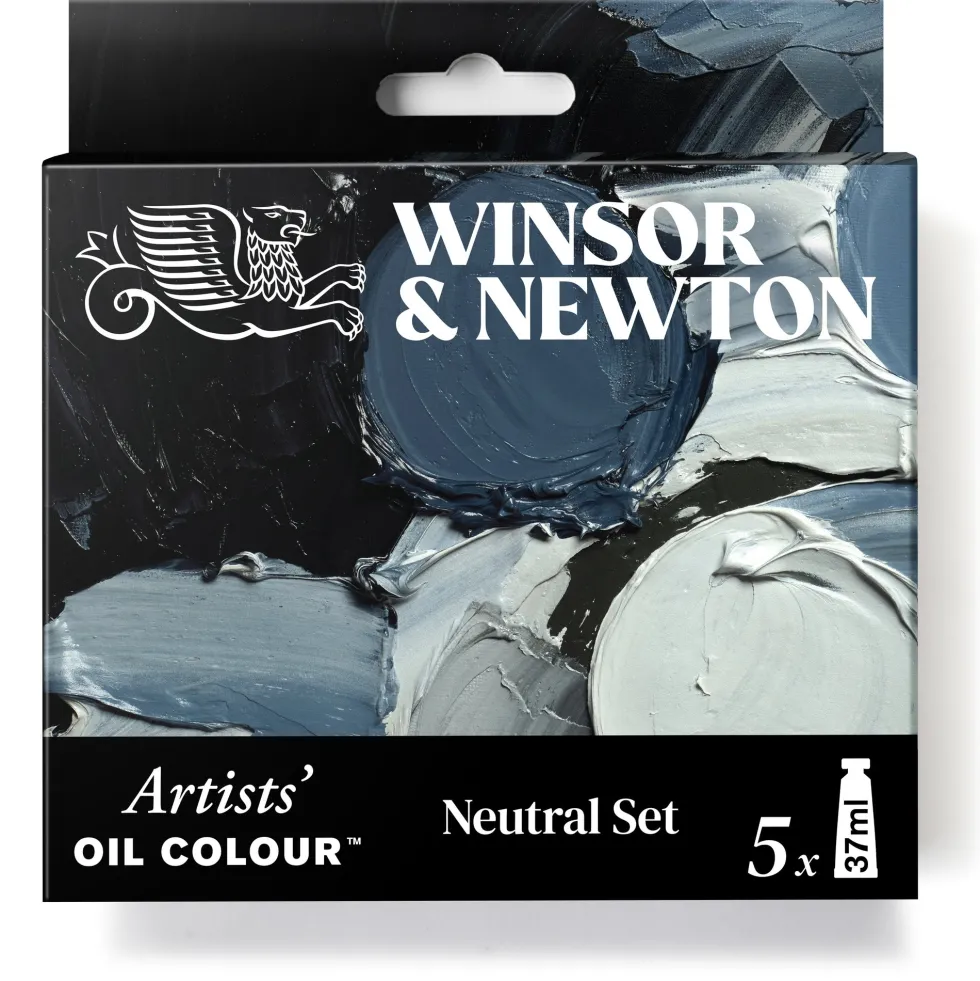 Zestaw farb olejnych Artists' Oil Colour Neutral - Winsor & Newton - 5 x 37 ml