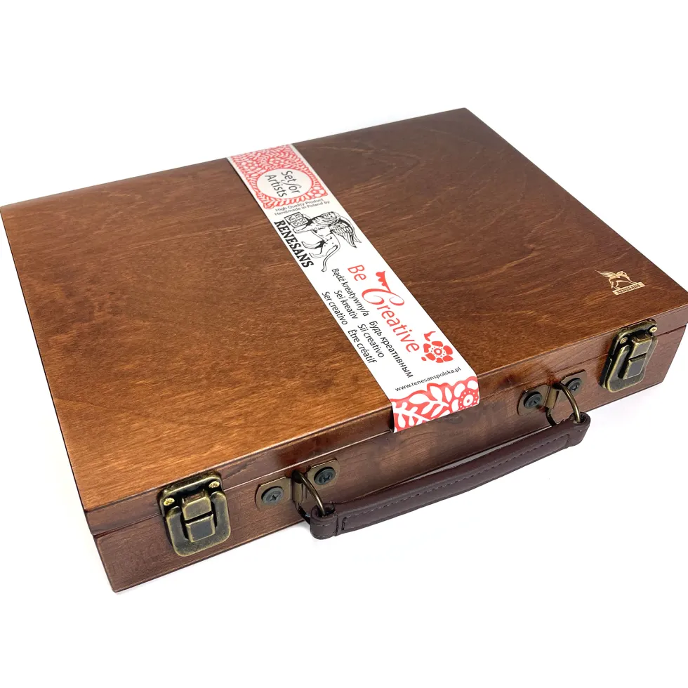 Zestaw farb olejnych Extra w drewnianej walizce - Renesans - 11 kolorów x 20 ml