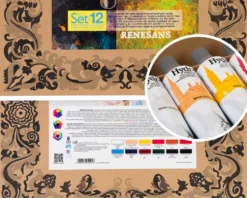 Zestaw farb olejnych Hydr-Oil w tubkach - Renesans - 12 kolorów x 60 ml