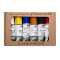 Zestaw farb olejnych Introductory - Michael Harding - 6 x 40 ml