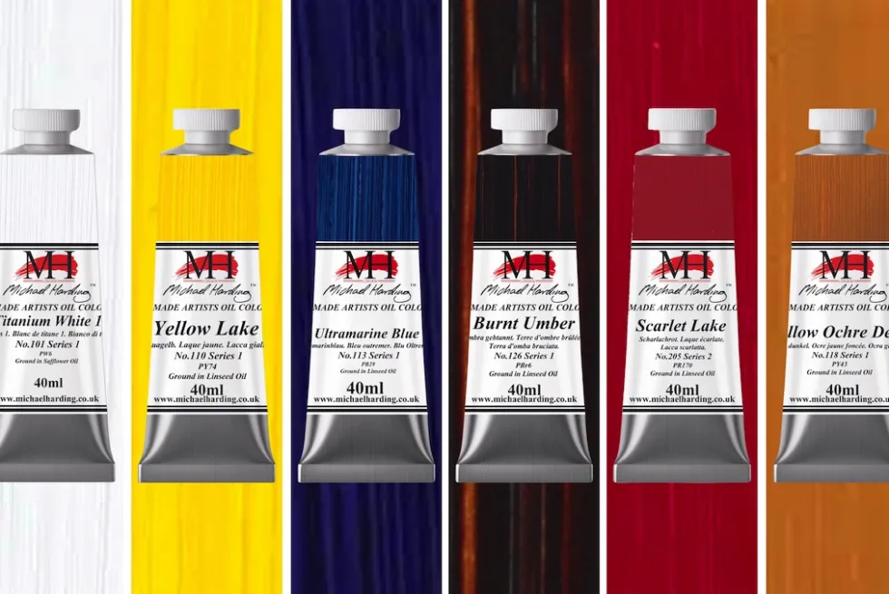 Zestaw farb olejnych Introductory - Michael Harding - 6 x 40 ml