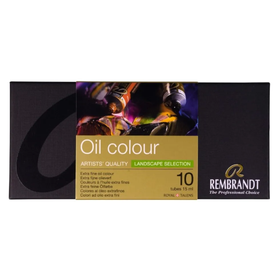 Zestaw farb olejnych Landscape - Rembrandt - 10 kolorów x 15 ml