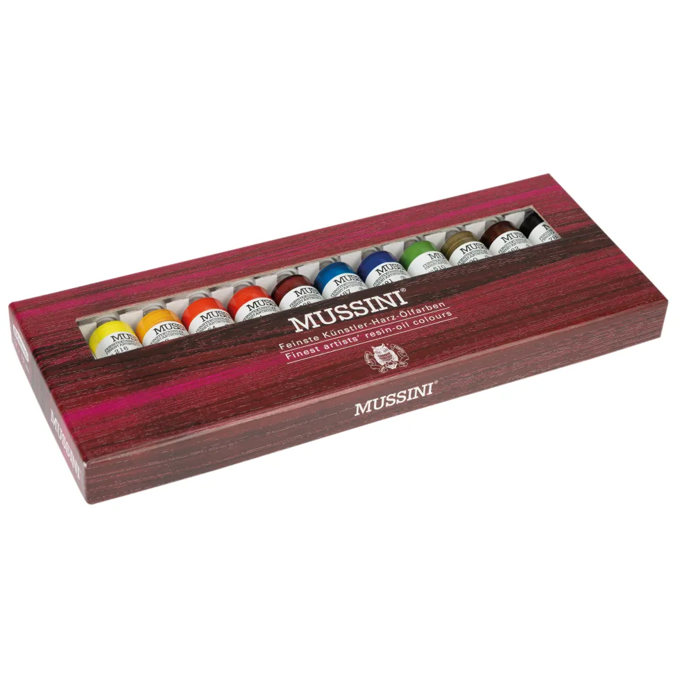 Zestaw farb olejnych Mussini - Schmincke - 12 kolorów x 15 ml