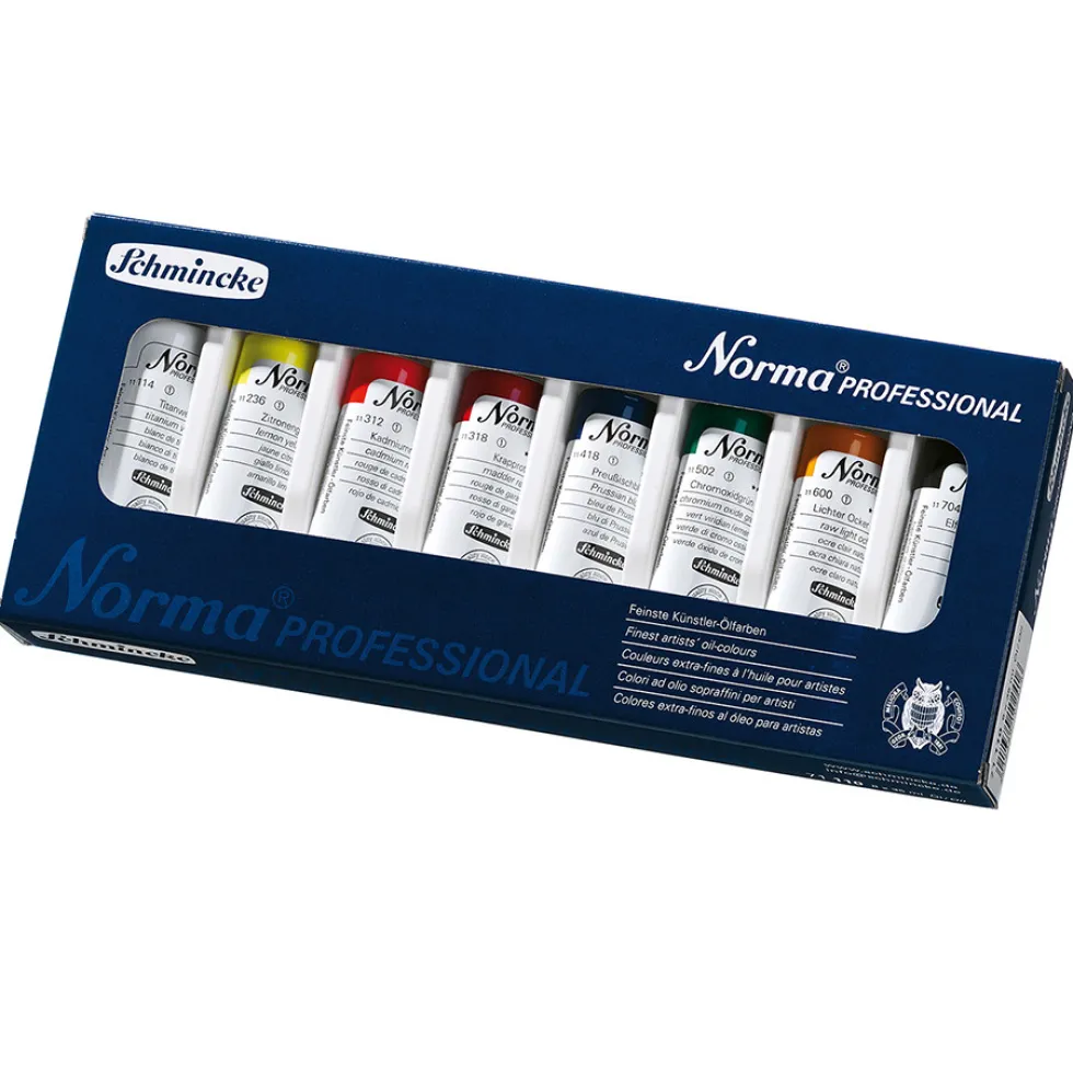 Zestaw farb olejnych Norma Professional - Schmincke - 8 kolorów x 20 ml