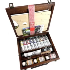 Zestaw farb olejnych Olej for Art w drewnianej walizce - Renesans - 9 kolorów x 60 ml