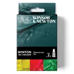 Zestaw farb olejnych Winton Fluo - Winsor & Newton - 3 x 37 ml