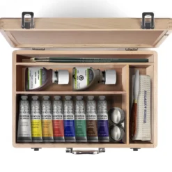 Zestaw farb olejnych Winton w drewnianym etui - Winsor & Newton - 15 szt.
