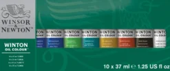 Zestaw farb olejnych Winton - Winsor & Newton - 10 kolorów x 37 ml