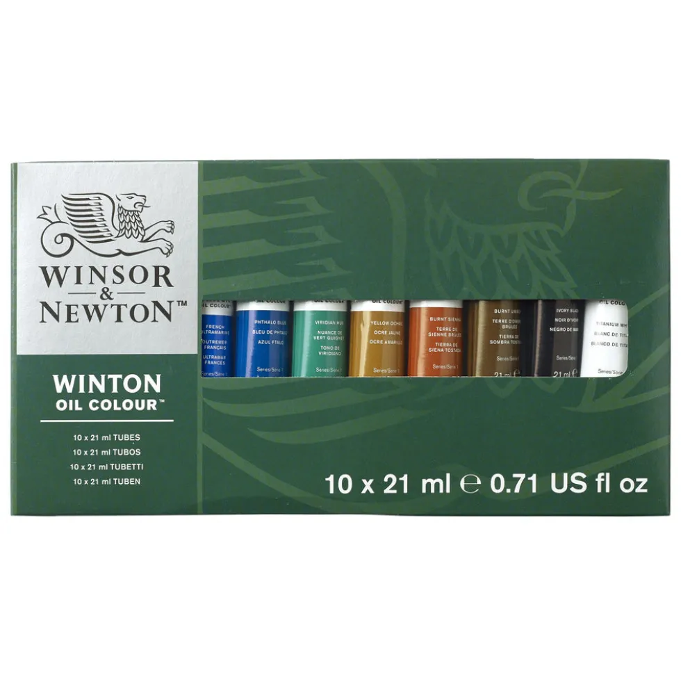 Zestaw farb olejnych Winton - Winsor & Newton - 10 kolorów x 21 ml