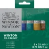Zestaw farb olejnych Winton - Winsor & Newton - 6 kolorów x 21 ml