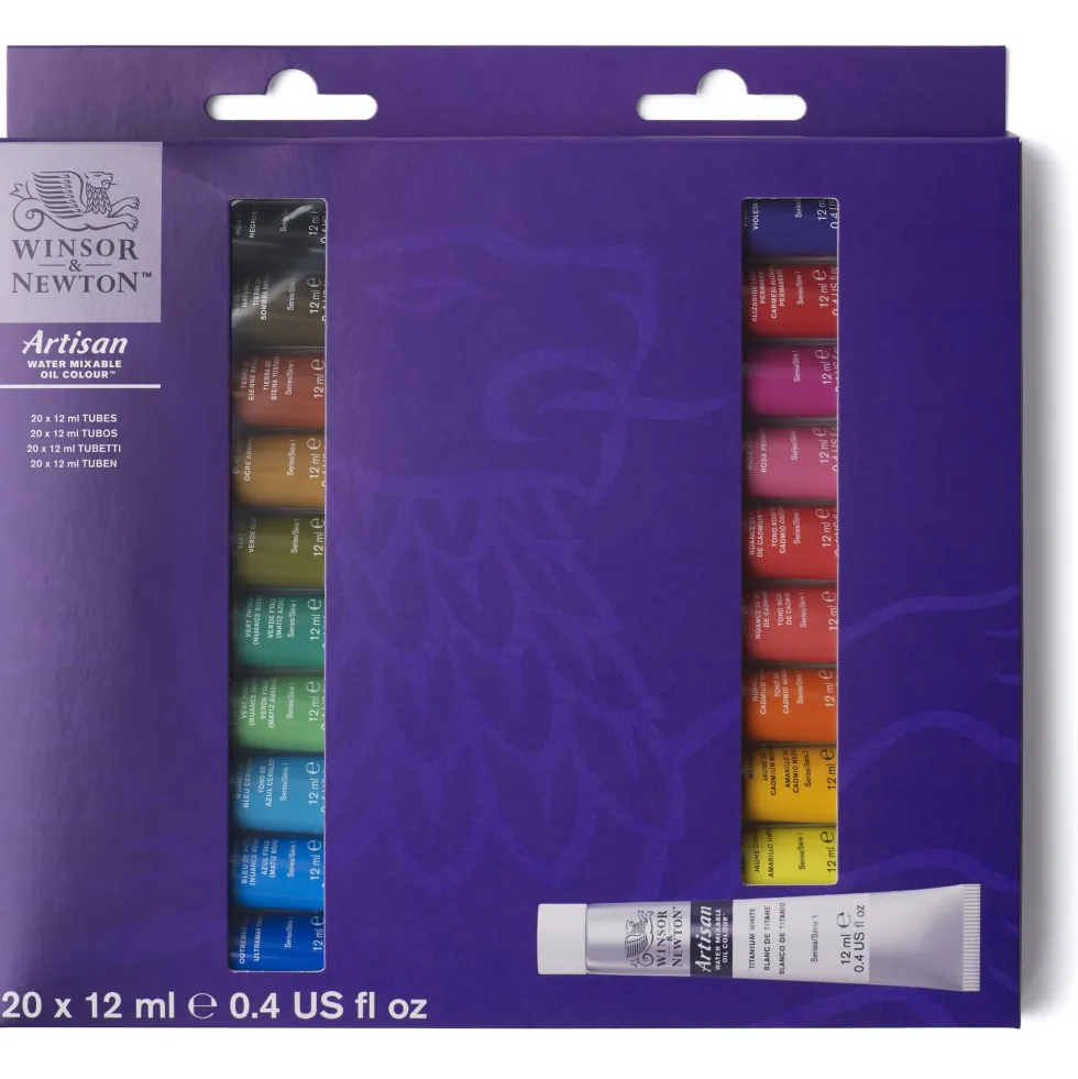 Zestaw farb olejnych w tubkach Artisan - Winsor & Newton - 20 kolorów x 12 ml