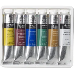 Zestaw farb olejnych w tubkach Artisan - Winsor&Newton - 6 kolorów x 21 ml