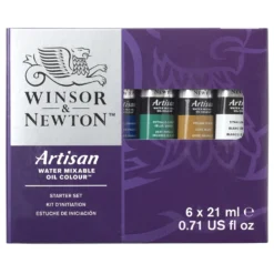 Zestaw farb olejnych w tubkach Artisan - Winsor&Newton - 6 kolorów x 21 ml