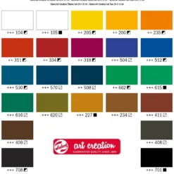 Zestaw farb olejnych w tubkach - Talens Art Creation - 24 kolory x 12 ml