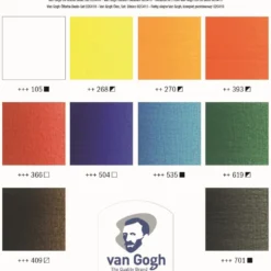 Zestaw farb olejnych w tubkach - Van Gogh - 10 kolorów x 20 ml