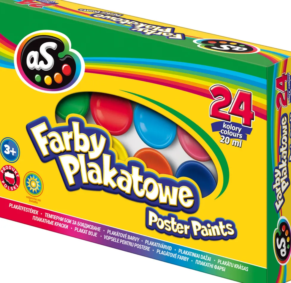 Zestaw farb plakatowych - Astra - 24 kolory x 20 ml