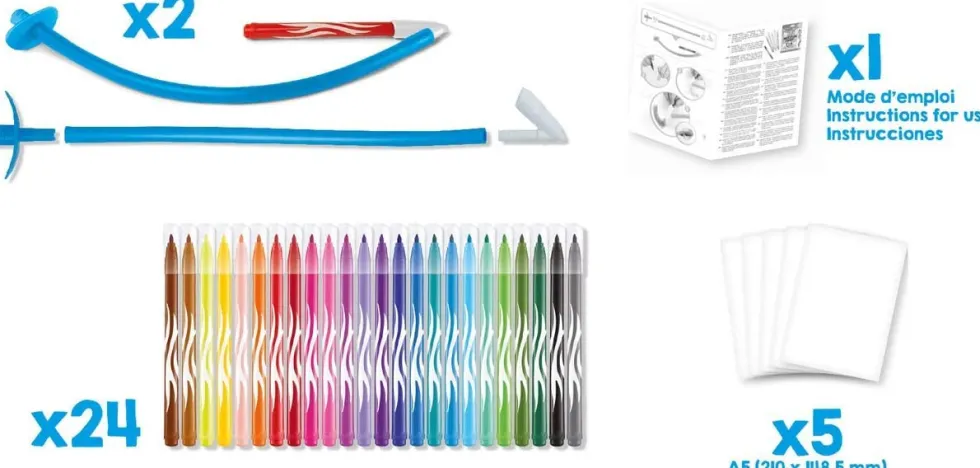Zestaw flamastrów dmuchanych Blow Pen Art - Maped - 24 kolory