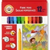 Zestaw flamastrów - Koh-I-Noor - 12 kolorów