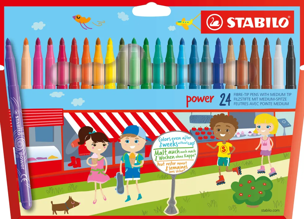 Zestaw flamastrów Power - Stabilo - 24 kolory