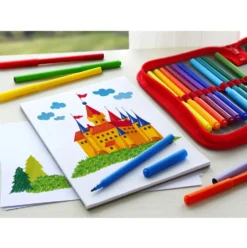 Zestaw flamastrów Zamek - Faber-Castell - 12 kolorów