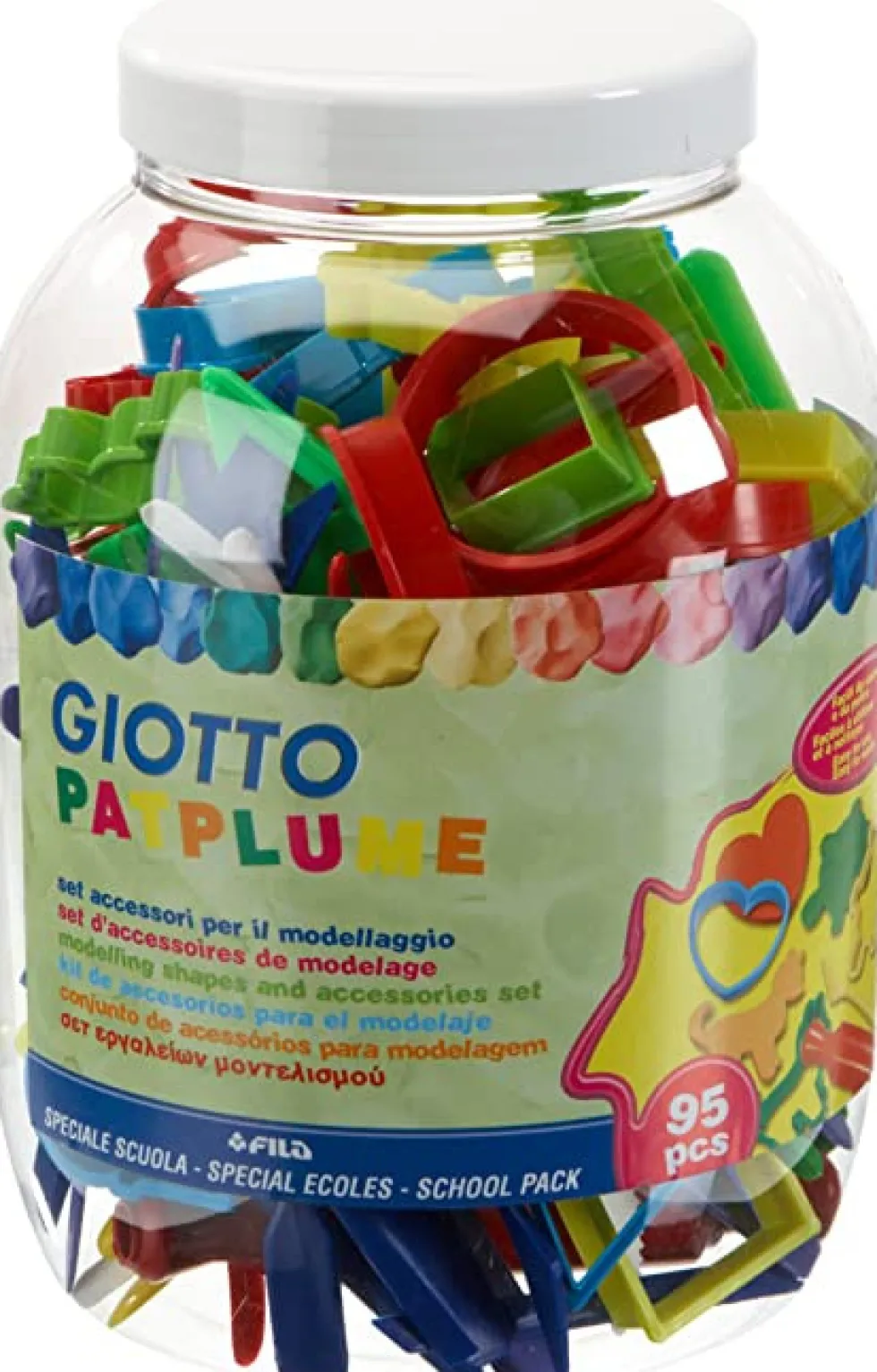 Zestaw foremek i akcesoriów modelarskich do plasteliny Patplume - Giotto - 95 szt.