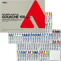 Zestaw gwaszy Acryla Gouache - Holbein - 109 kolorów x 20 ml
