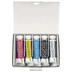 Zestaw gwaszy Artists’ Gouache - Holbein - Primary Colours, 5 szt.