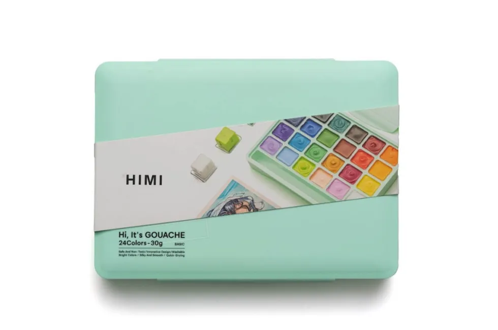 Zestaw gwaszy Jelly Cup Green - HIMI - 24 szt.
