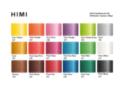 Zestaw gwaszy Jelly Cup Metallic - HIMI - 18 szt.