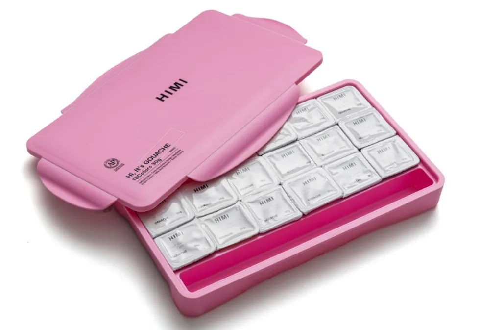 Zestaw gwaszy Jelly Cup Pink - HIMI - 18 szt.
