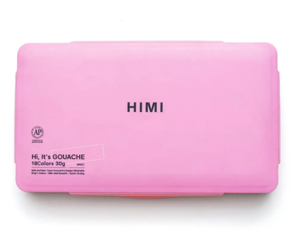 Zestaw gwaszy Jelly Cup Pink - HIMI - 18 szt.