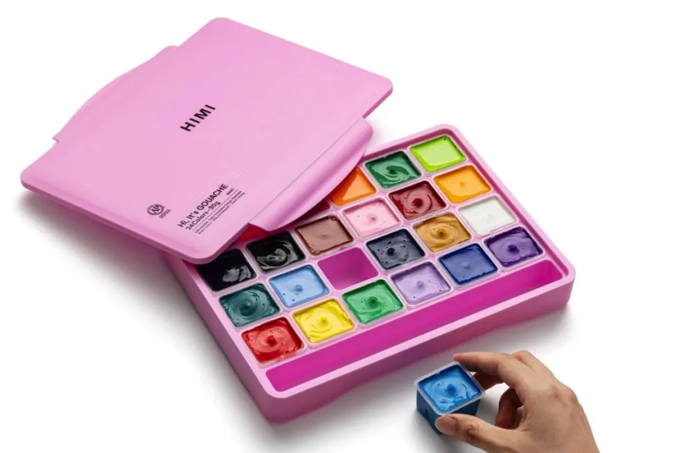 Zestaw gwaszy Jelly Cup Pink - HIMI - 24 szt.