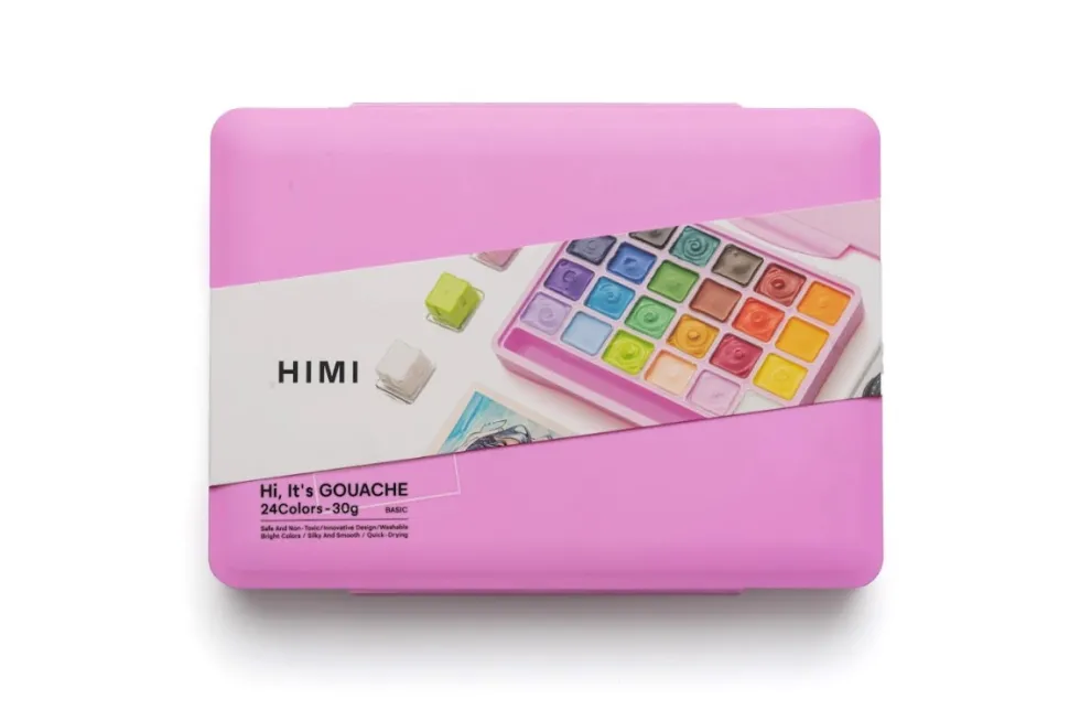 Zestaw gwaszy Jelly Cup Pink - HIMI - 24 szt.