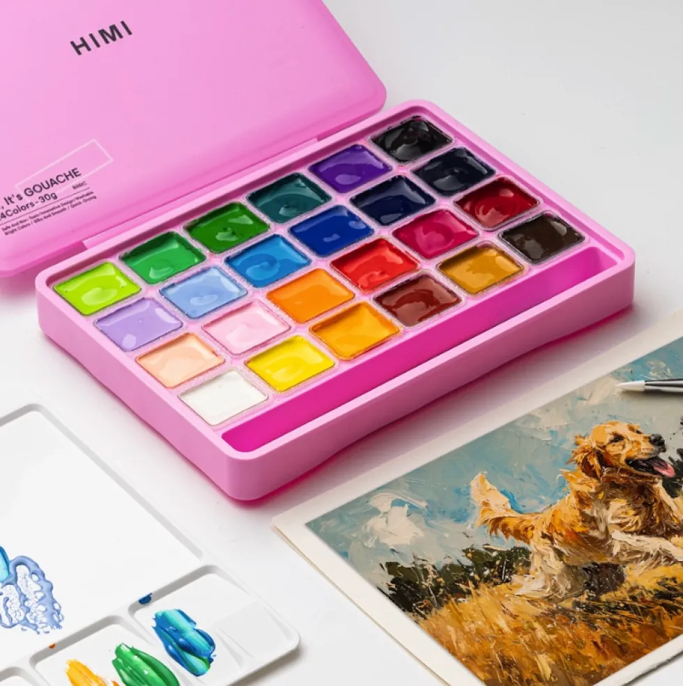 Zestaw gwaszy Jelly Cup Pink - HIMI - 24 szt.