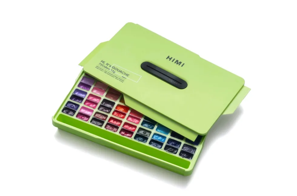Zestaw gwaszy Twin Cup Apple Green - HIMI - 72 szt.