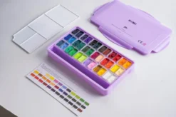 Zestaw gwaszy Twin Cup Purple - HIMI - 36 szt.