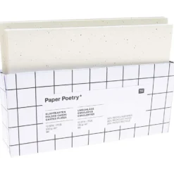 Zestaw kopert i kart - Paper Poetry - Ivory, B6, 10 szt.