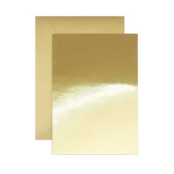 Zestaw kopert i kart - Paper Poetry - Mirror Gold, A7 i C7, 10 szt.