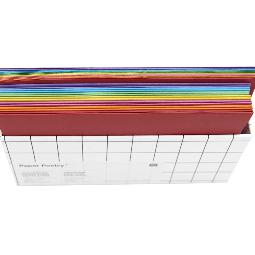 Zestaw kopert i kart Rainbow - Paper Poetry - Classic, B6, 14 szt.