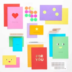 Zestaw kopert i kart Rainbow - Paper Poetry - Classic, B6, 14 szt.