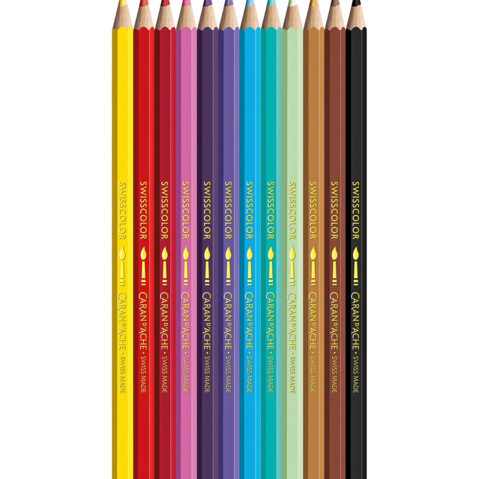 Zestaw kredek akwarelowych Kawaii Candy - Caran d'Ache - 12 szt.